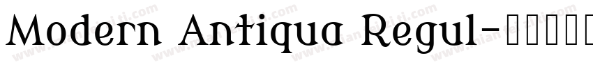 Modern Antiqua Regul字体转换